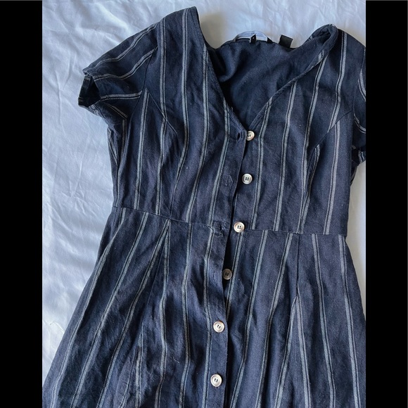 Navy blue button dress - Picture 3 of 3